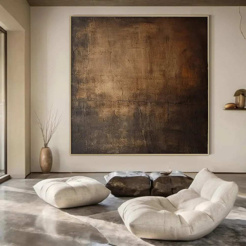 Brown_Rustic_Abstract_Industrial_Textured_Canvas_Artwork_YGY0A wall art
